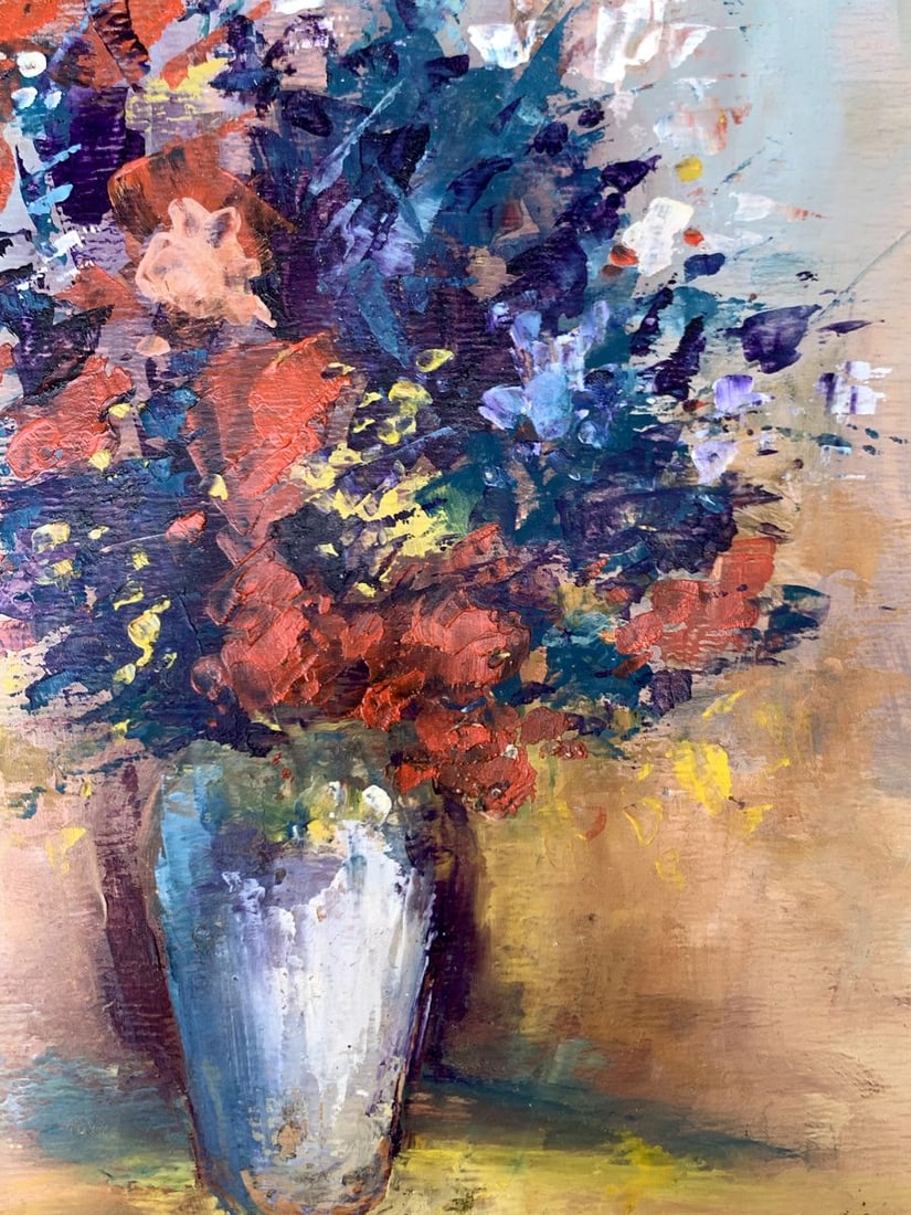 Oil painting Spring flowers Unknown artist - 10