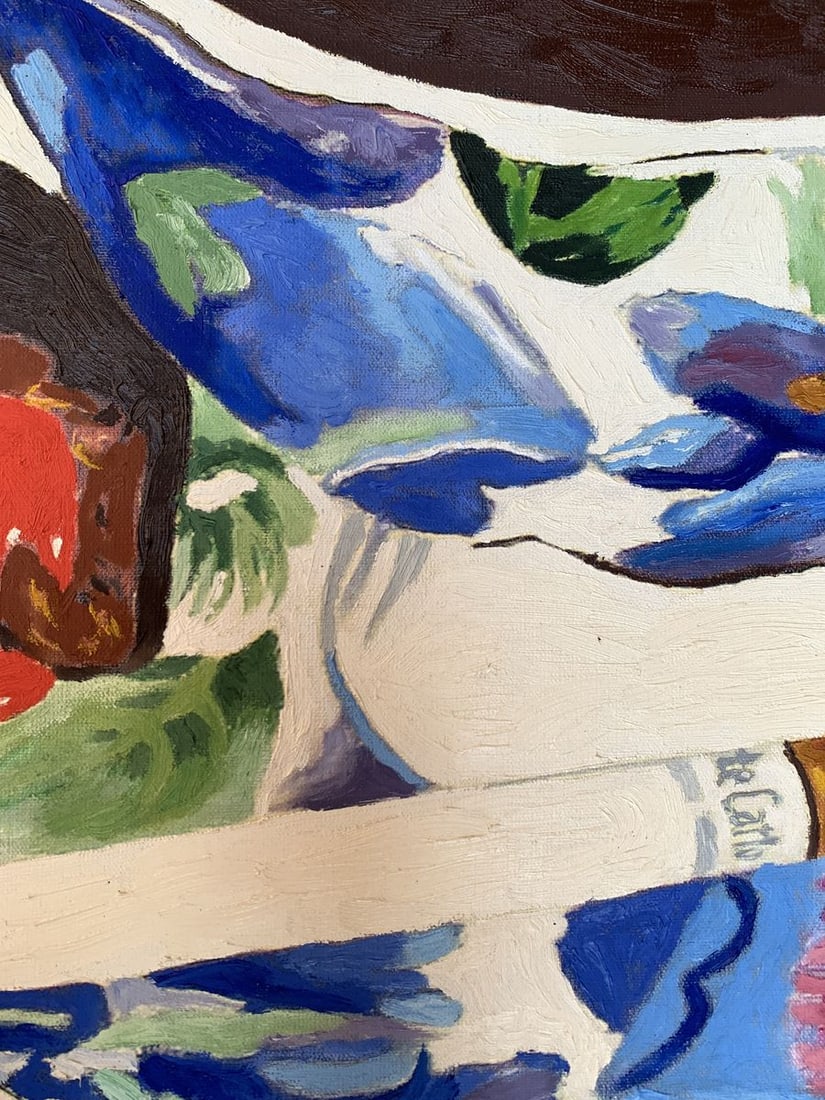 Oil painting Tea and cigarette Oleksandr Gukalov - 9