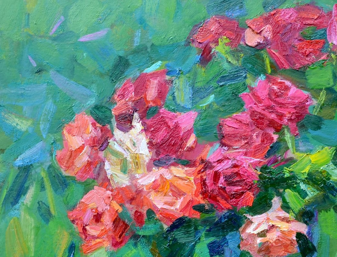 Oil painting Roses Miacheslav Tepeta - 2
