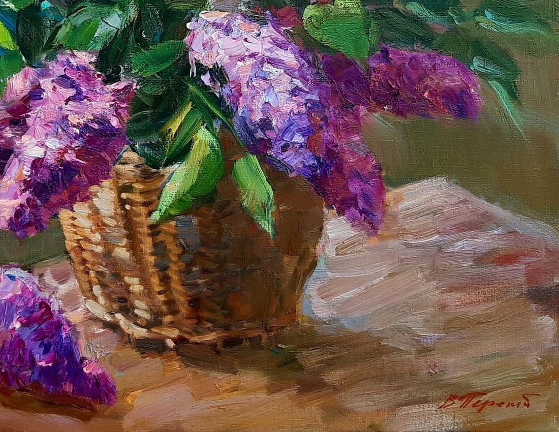 Oli painting Lilac by the window Tepeta Miacheslav - 5