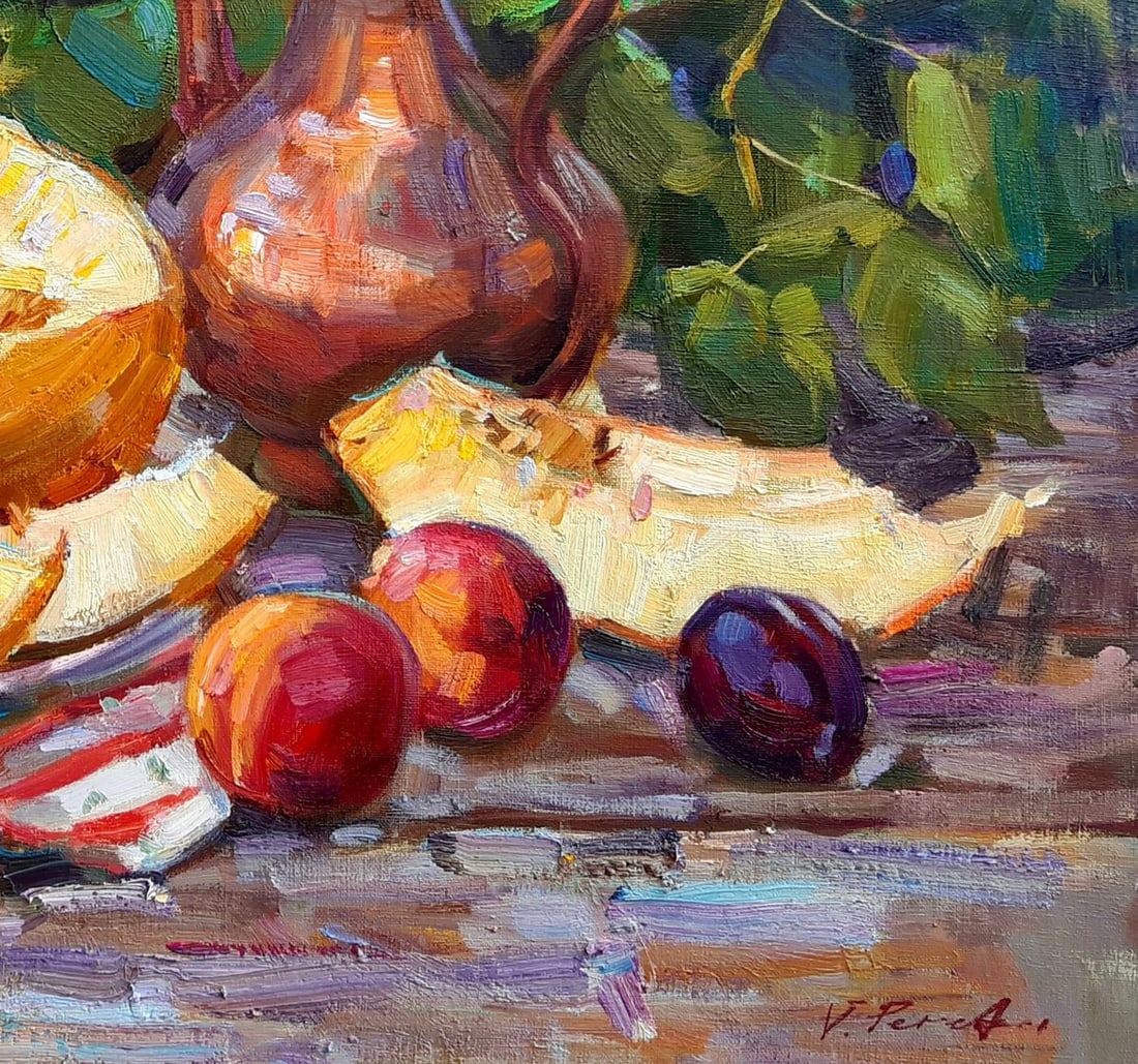 Oli painting Kumgan and melon Tepeta Miacheslav - 5