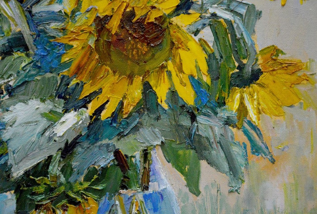 Oil painting Sunflowers Polyakova Lyudmila Valentinovna - 7