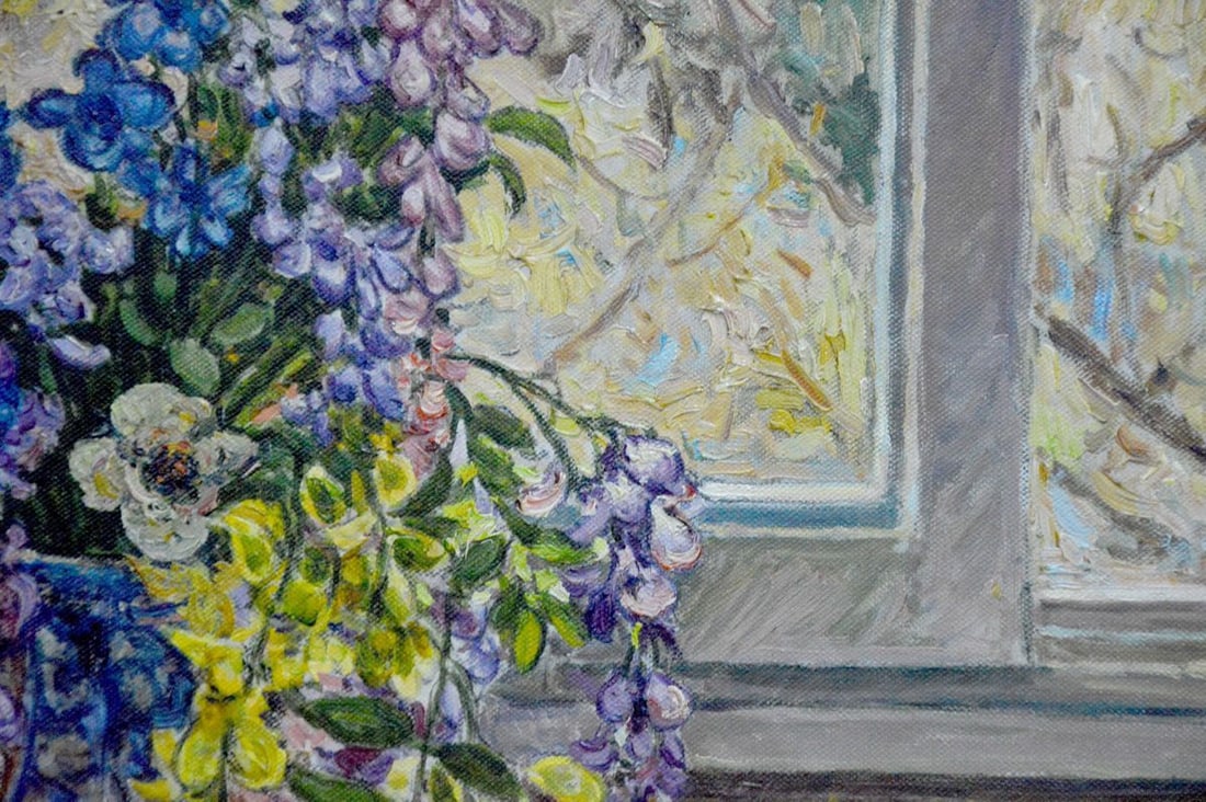 Oil painting Flowers by the window Alexander Stolyarenko - 6