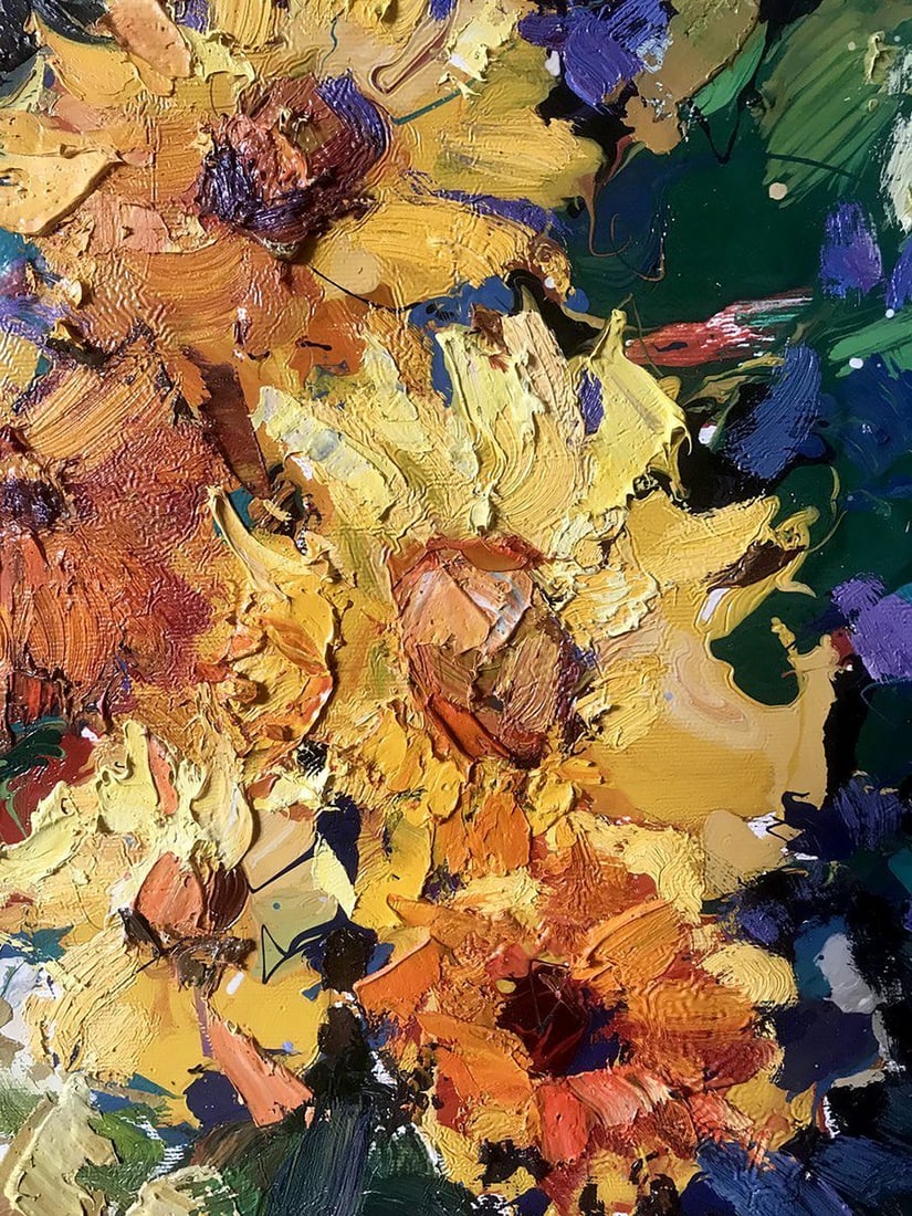 Oil painting Autumn flowers Kalenyuk Oksana - 5