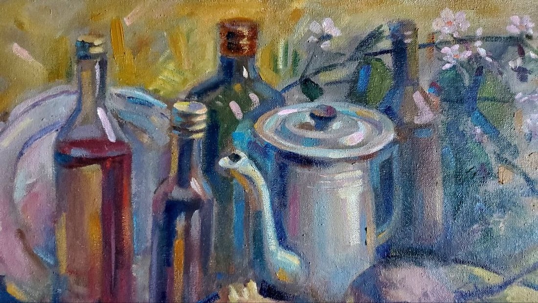 Oil painting Still life with tomatoes Litvinov Daniil Olegovich - 3