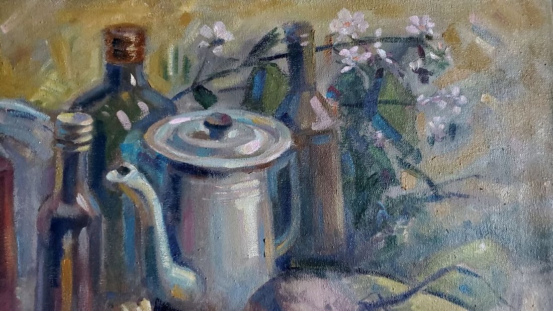 Oil painting Still life with tomatoes Litvinov Daniil Olegovich - 4