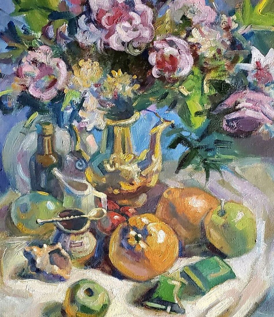 Oil painting Still life with candies Litvinov Daniil Olegovich - 2