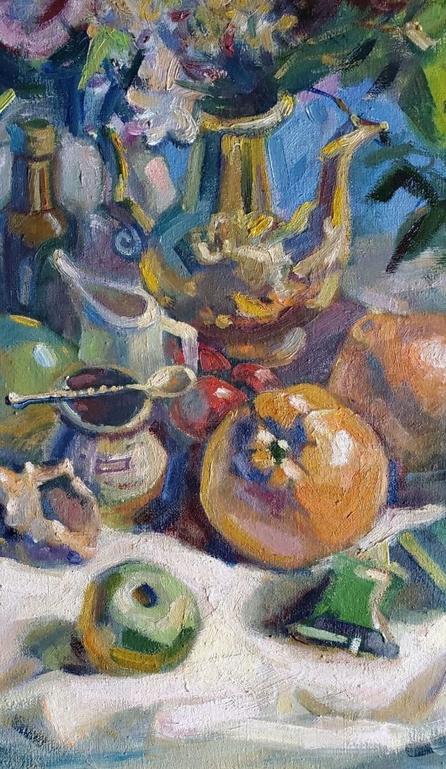 Oil painting Still life with candies Litvinov Daniil Olegovich - 4