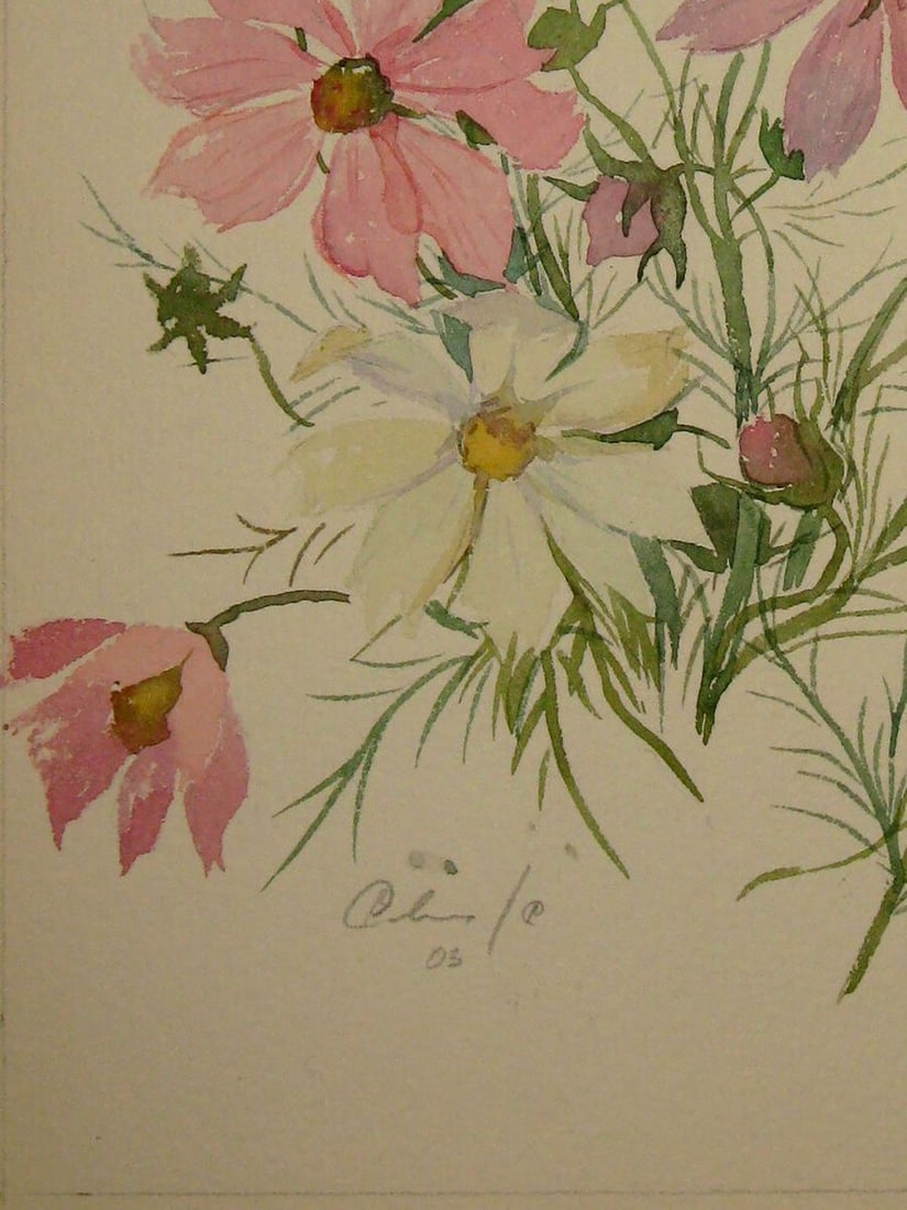 Watercolor painting Peonies Kalebets Valery - 4