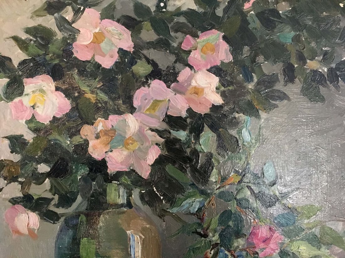 Oil painting Flowers Yakovlev B. N. - 2