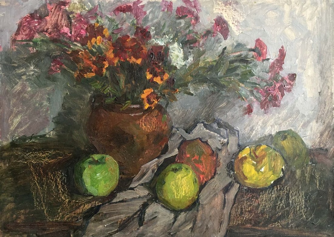 Oil painting Still life with flowers Petrashevsky Stanislav Vasilievich (1 of 8)