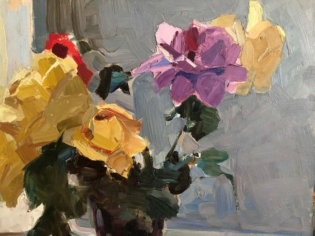 Oil painting Flowers Alishevich - 2