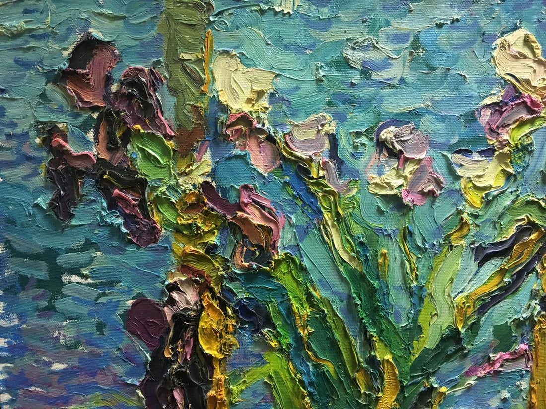 Oil painting Irises in the sun Dupliy Sergey Alexandrovich - 3