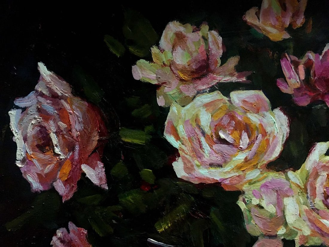 Oil painting Roses on the table Bakaev Sergey Ivanovich - 5