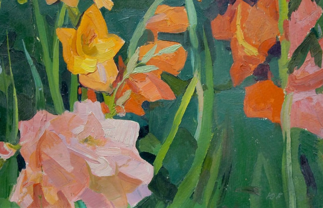 Oil painting Gladioli Balanovsky Yuri Vasilievich - 5