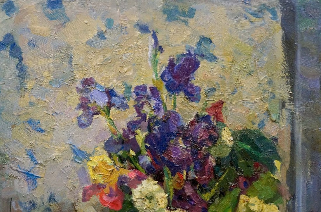Oil painting Flowers Samokhin Vladimir Kalistratovich - 5