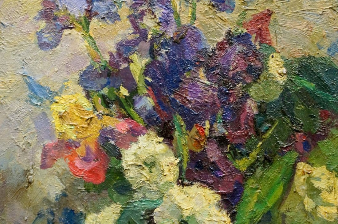 Oil painting Flowers Samokhin Vladimir Kalistratovich - 6