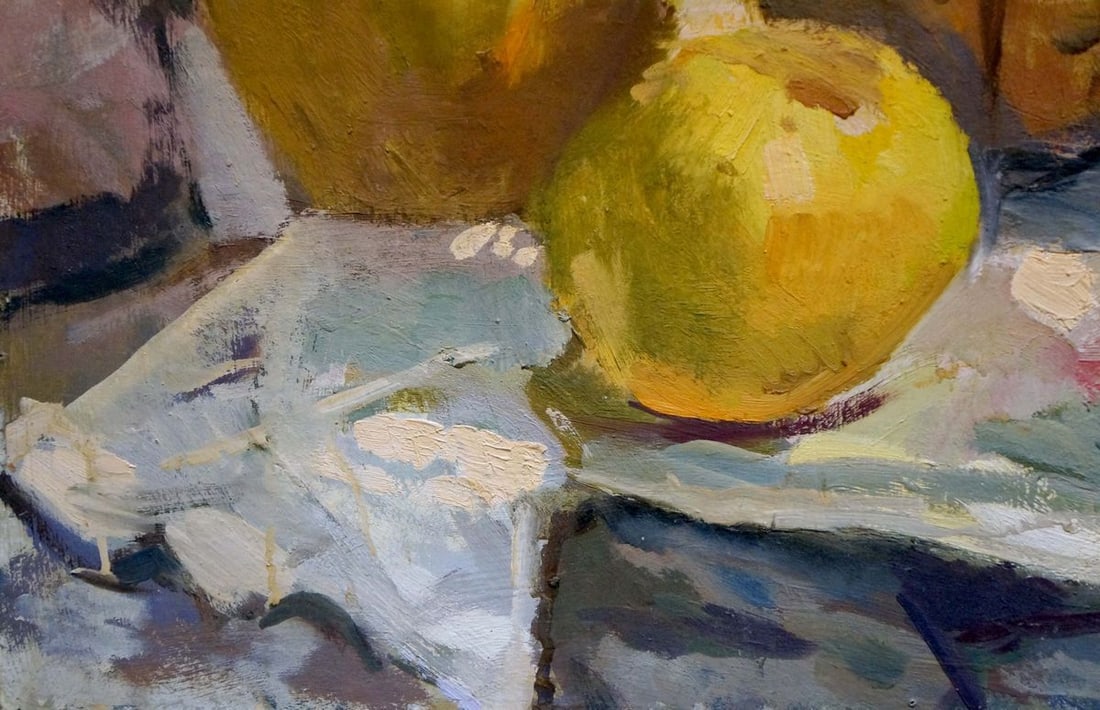 Oil painting Flowers and fruits - 2