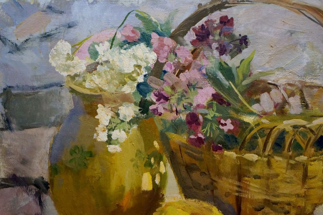 Oil painting Flowers and fruits - 3