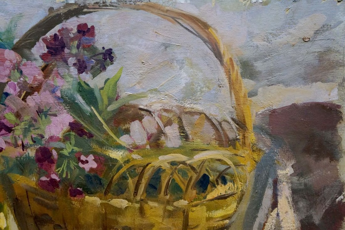 Oil painting Flowers and fruits - 4