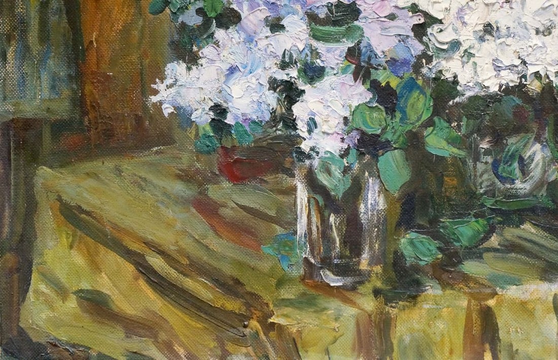 Oil painting Lilac bouquet Zhezher Anatoly Mikhailovich - 2