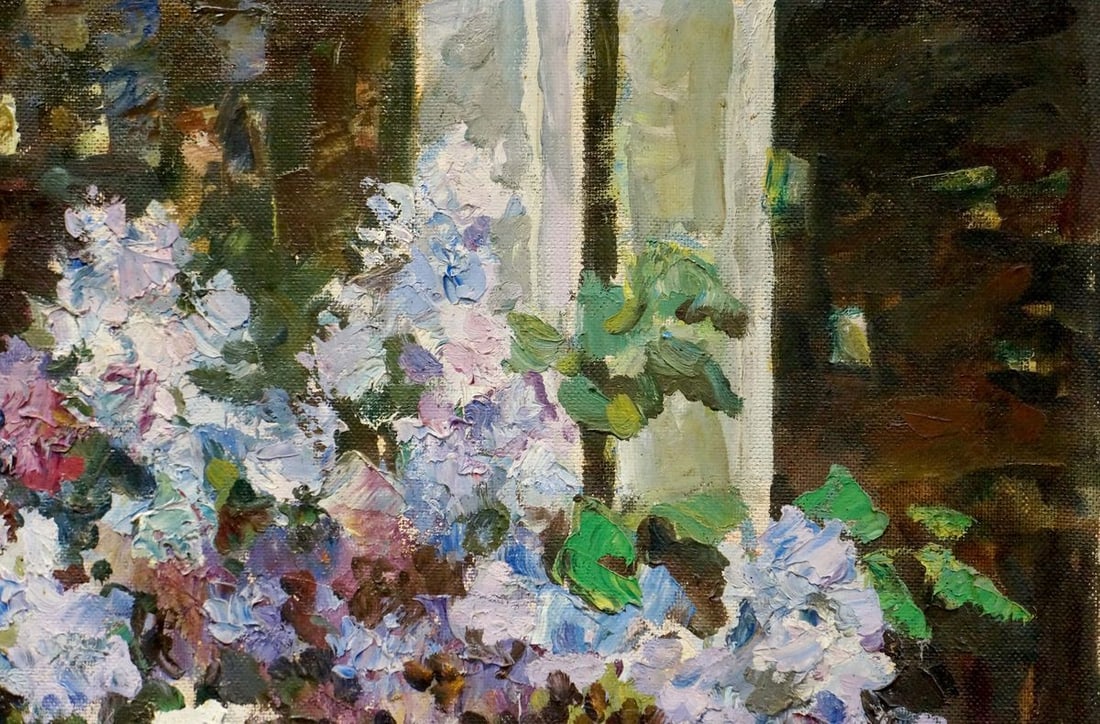Oil painting Lilac bouquet Zhezher Anatoly Mikhailovich - 4