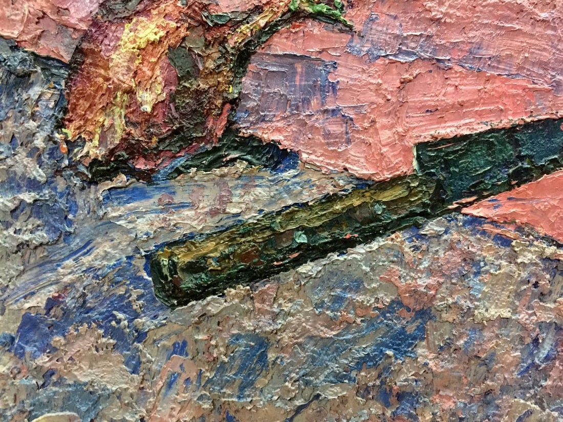 Oil painting Herring, bread and onions Turovsky Anatoly Saulovich - 2