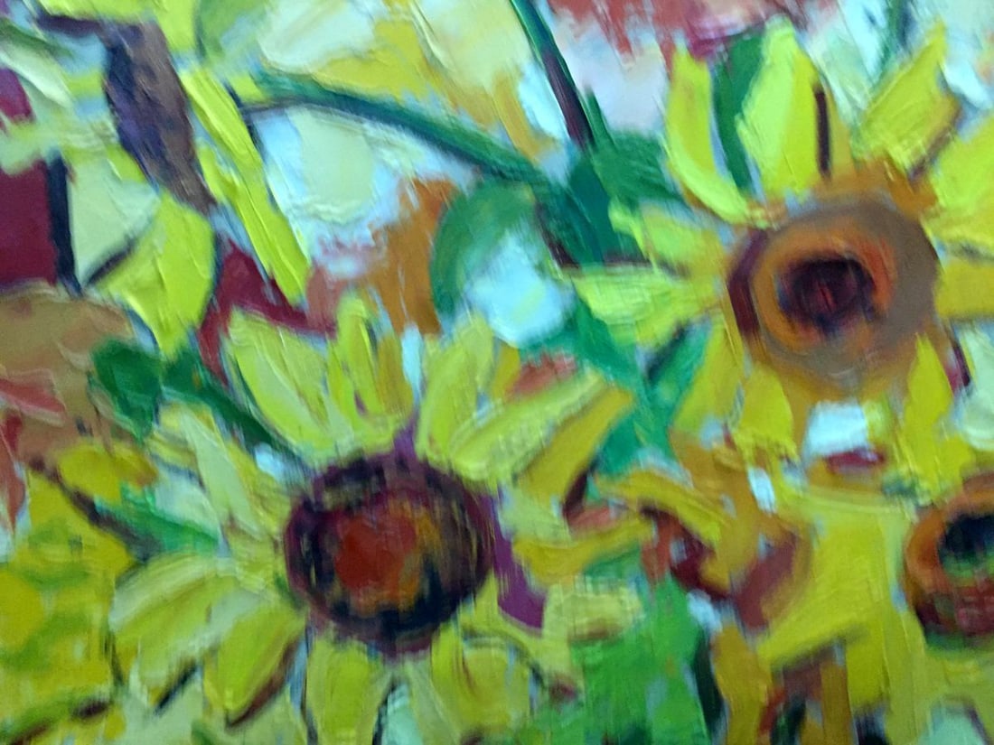Oil painting Sunflowers B. Filatov - 3