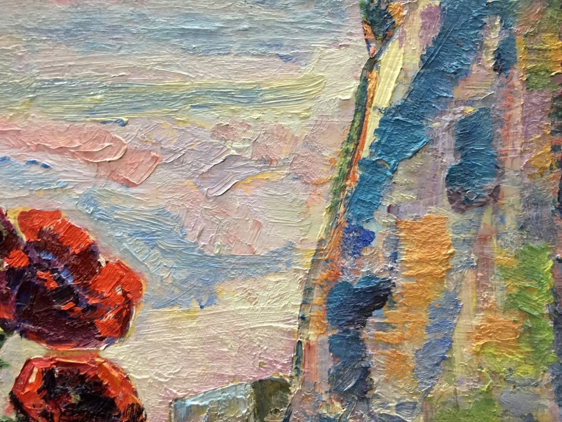 Oil panting On the window - 10