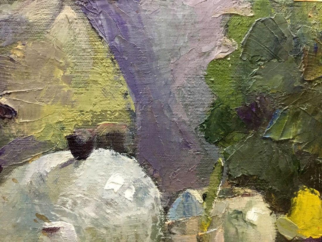 Oil painting Food and drinks on the table - 3