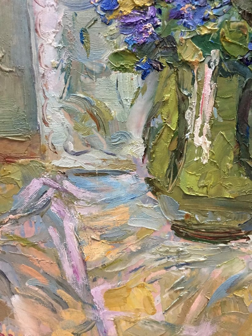 Oil painting Flower by the window Kalashnik Nikolai Fedorovich - 5
