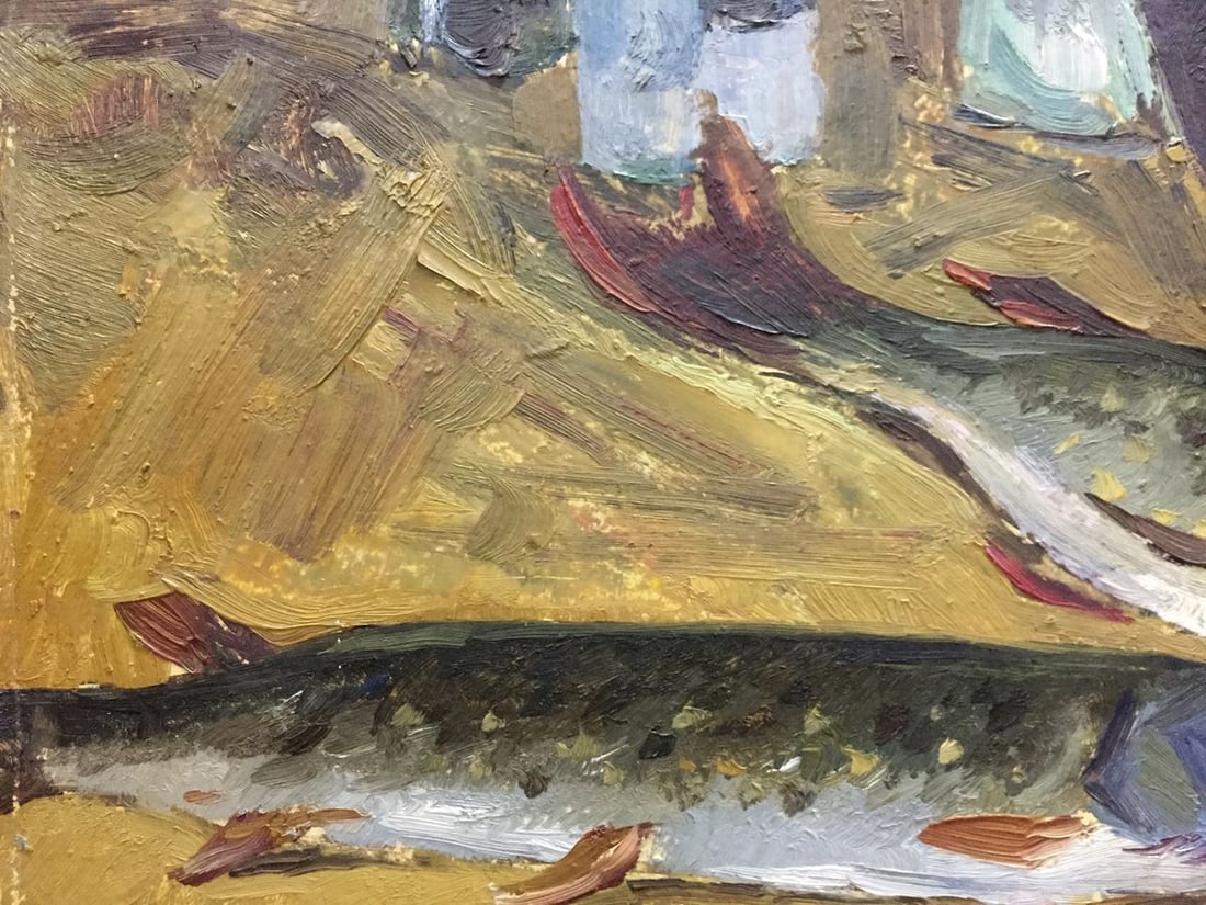 Oil painting Still life with fish Katz Adam Zakharovich - 3