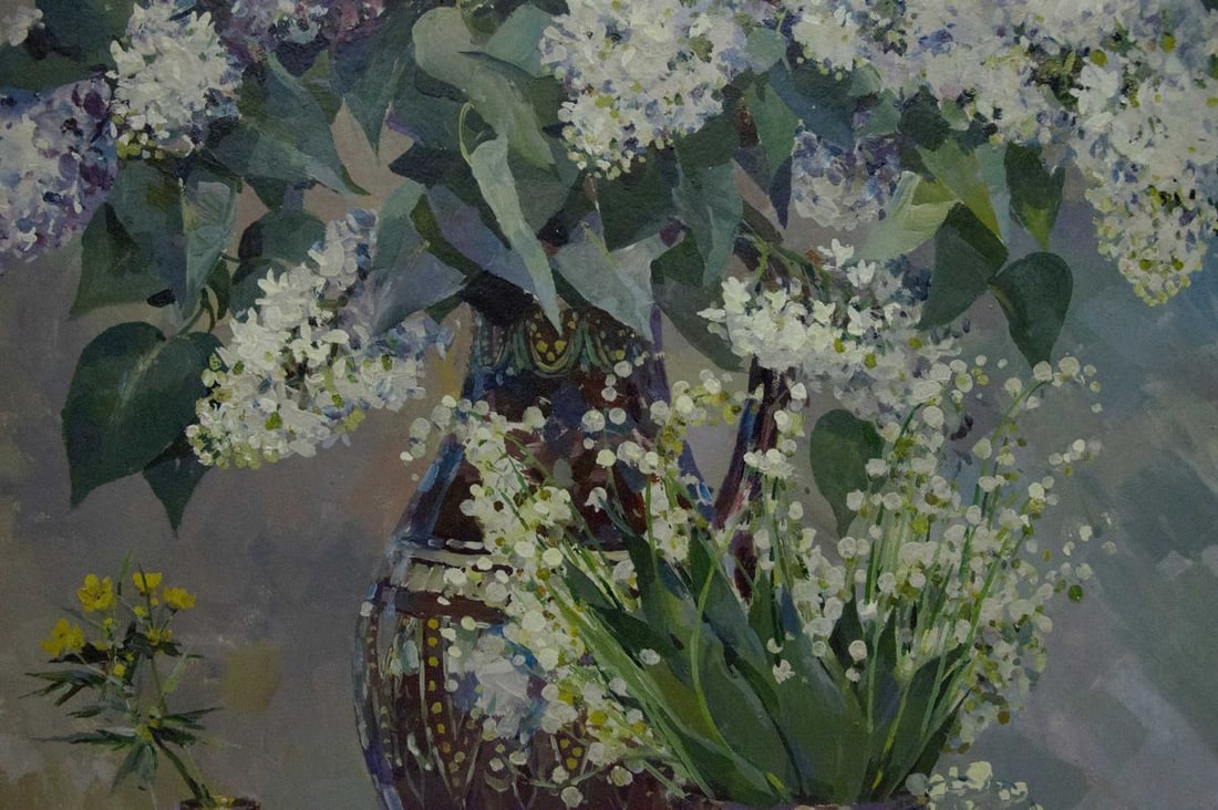 Oil painting Flowers Sidoruk Vladimir Fedorovich - 5