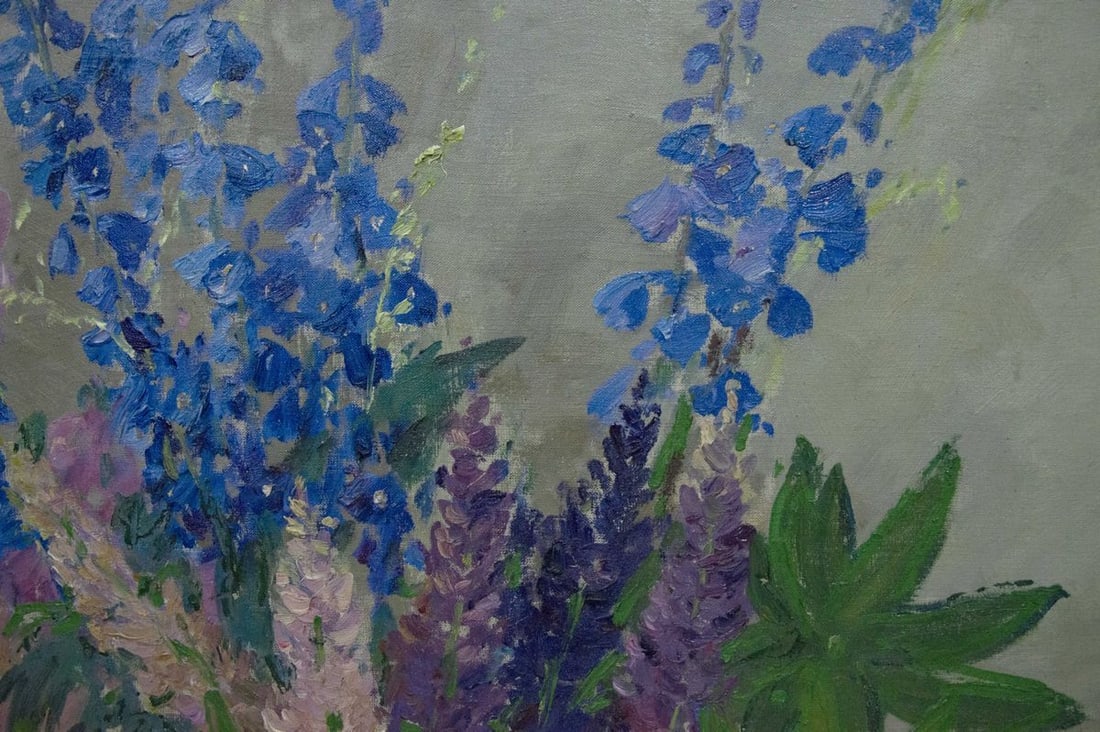 Oil painting Bouquet of autumn flowers - 3