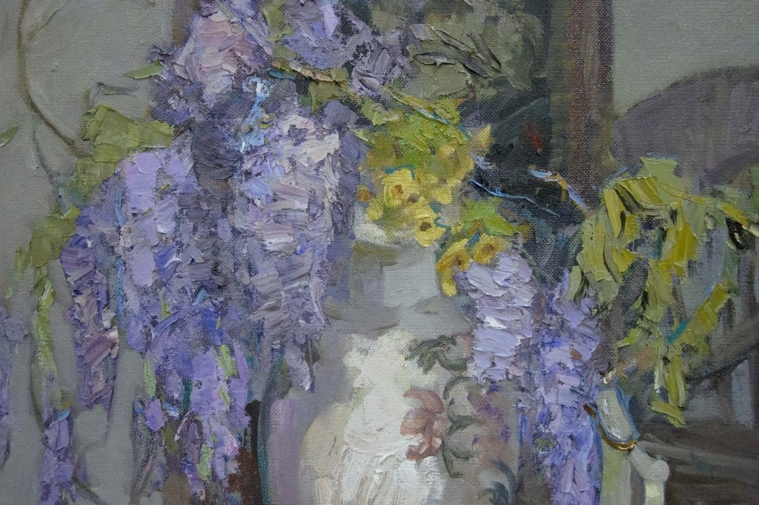 Oil painting Still Life with Wisteria Ryman Evgeny Nikolaevich - 4