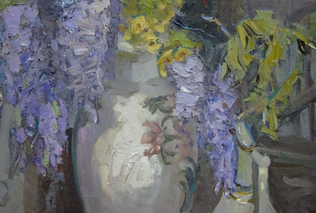 Oil painting Still Life with Wisteria Ryman Evgeny Nikolaevich - 6
