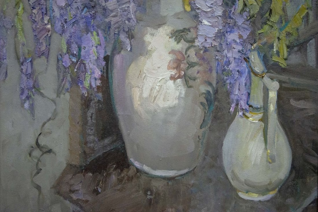 Oil painting Still Life with Wisteria Ryman Evgeny Nikolaevich - 7