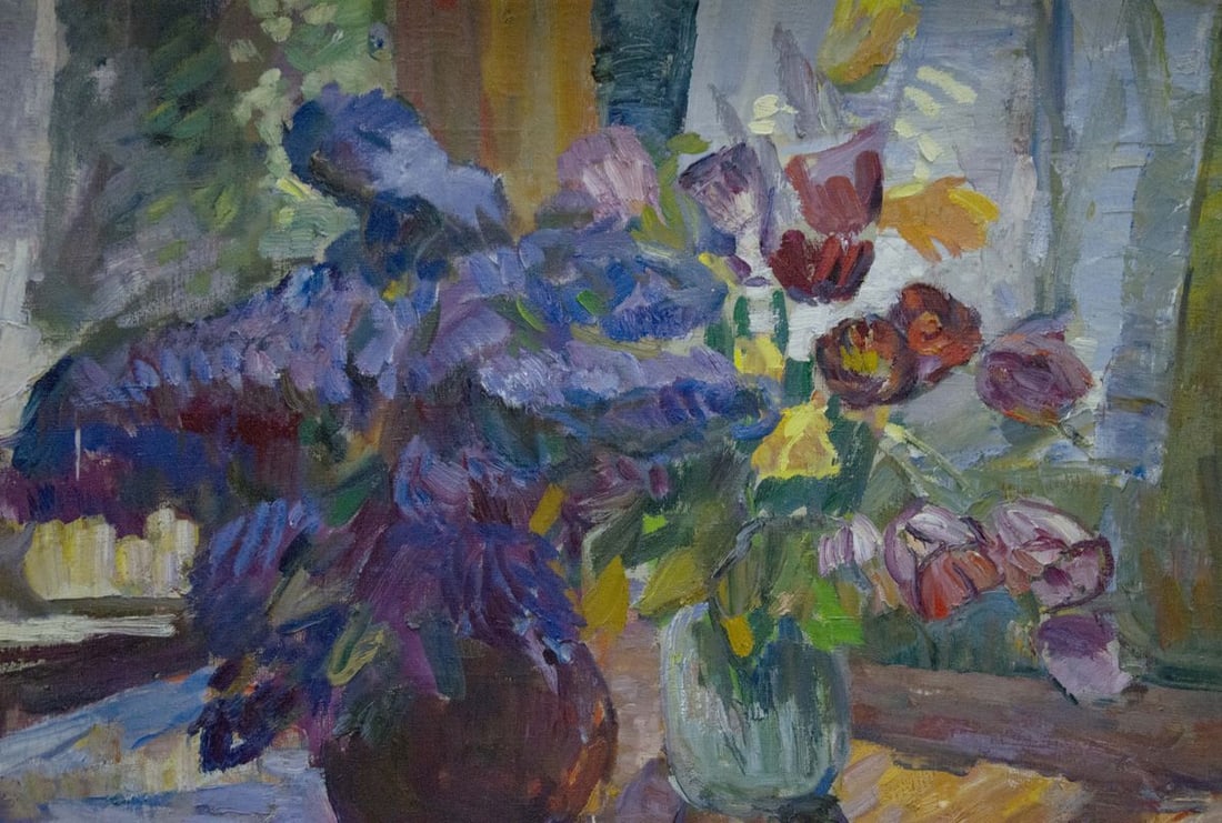 Oil painting Flowers by the window Tkachenko Andrey Zinovievich - 2