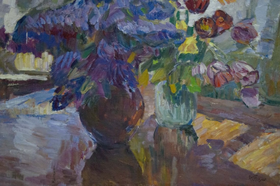 Oil painting Flowers by the window Tkachenko Andrey Zinovievich - 3