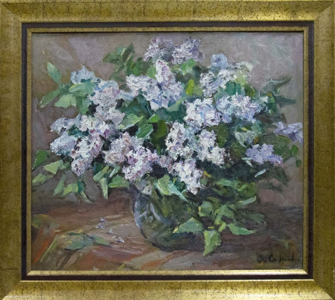 Oil painting Flowers Sokolova Zinaida Ivanovna: Title: Oil painting Flowers Sokolova Zinaida Ivanovna Description: No.Vernd 201 *** ABOUT THIS PAINTING *** * TITLE: "Flowers" * ARTISTS: Sokolova Zinaida Ivanovna * SIZE: 75x86 cm/'29.52x33.85 inches