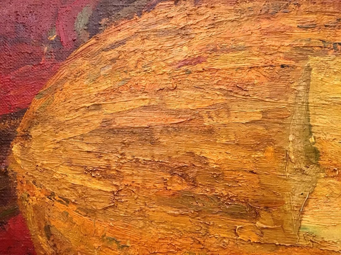 Oil painting Still life with melon - 10