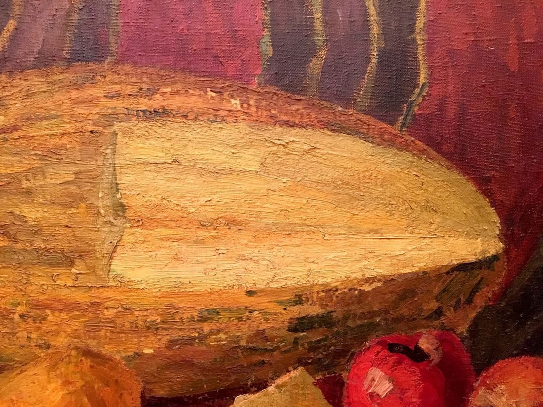 Oil painting Still life with melon - 5