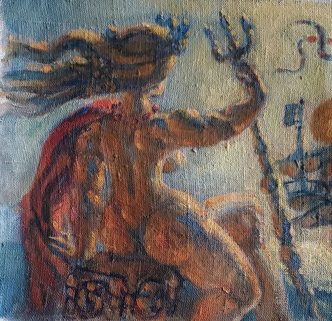 Oil painting Amphitrite before the sea Daniil Litvinov - 5