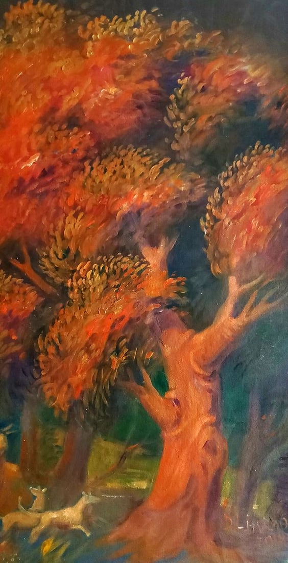 Oil painting Before the autumn shower Daniil Litvinov - 7