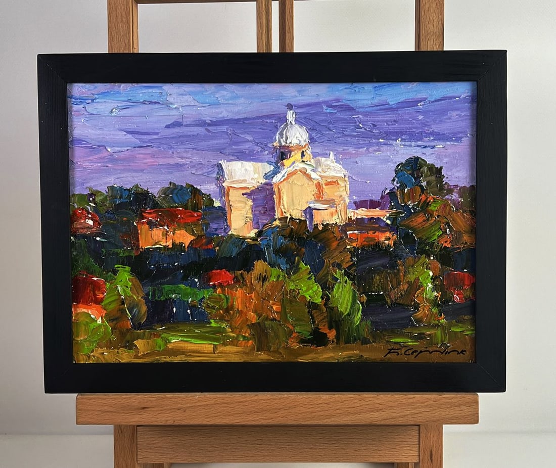 Oil painting The Distant Temple Boris Serdyuk (1 of 11)