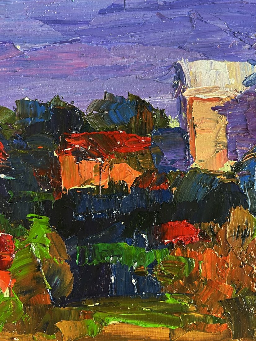 Oil painting The Distant Temple Boris Serdyuk - 5