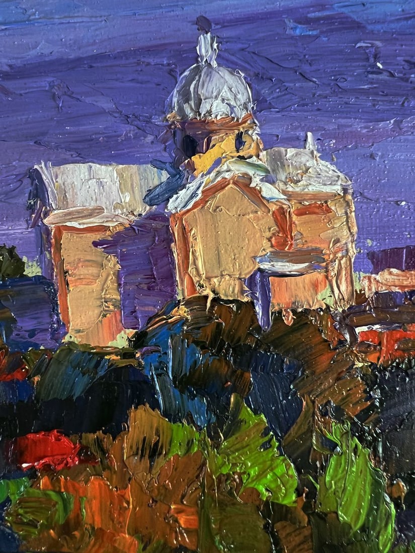 Oil painting The Distant Temple Boris Serdyuk - 6