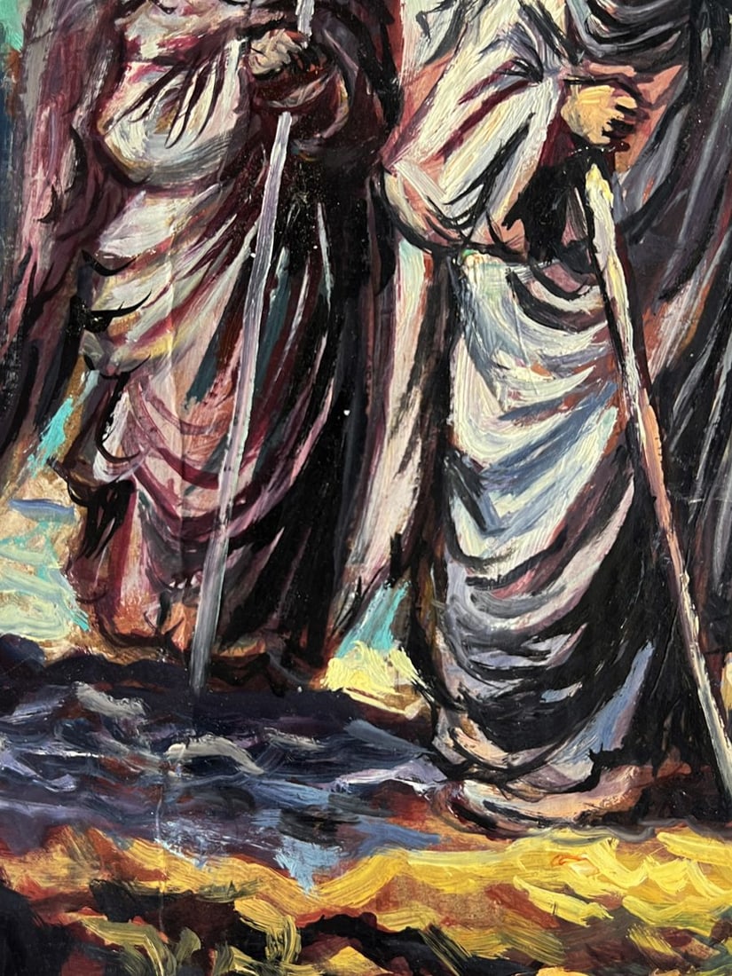 Oil painting The Messengers and Moses Alexander Litvinov - 8