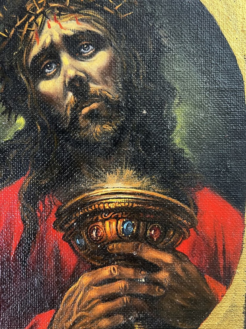 Oil painting Portrait of Jesus Alexander Litvinov - 3