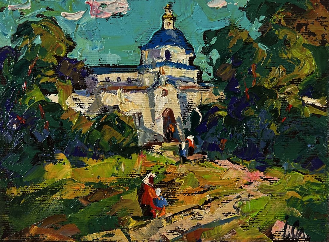 Oil painting Morning church Oleksiy Ivanyuk - 3